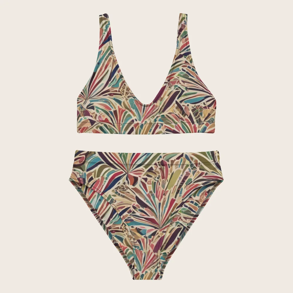 High-Waisted Bikini on model