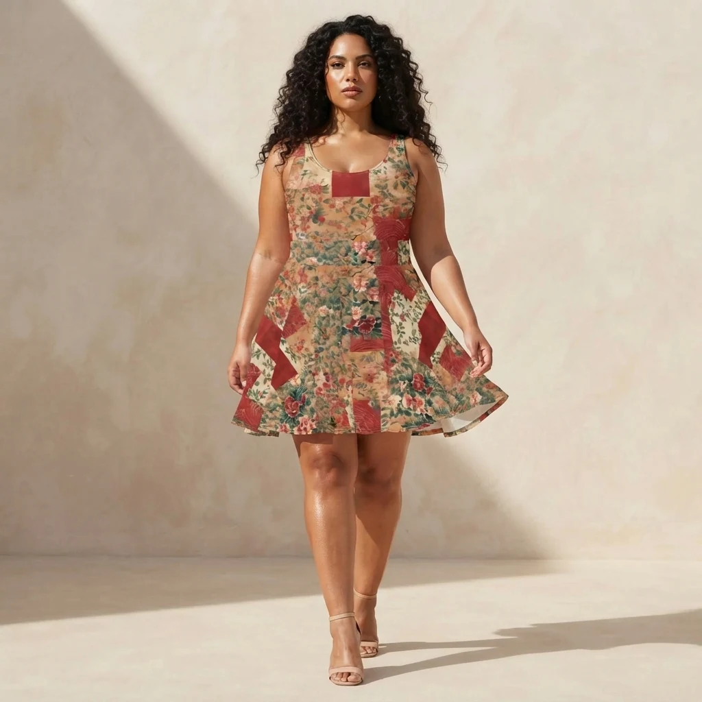 Skater Dress on model