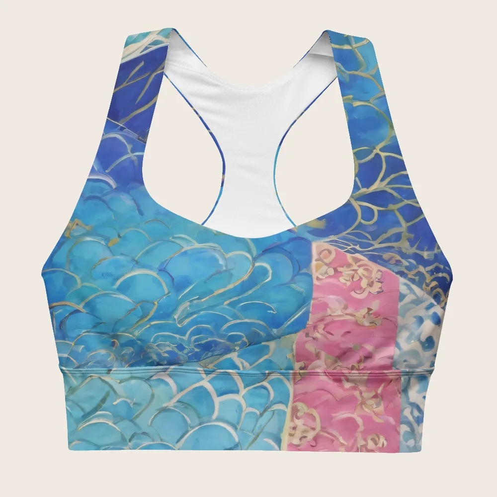 Longline Sports Bra on model