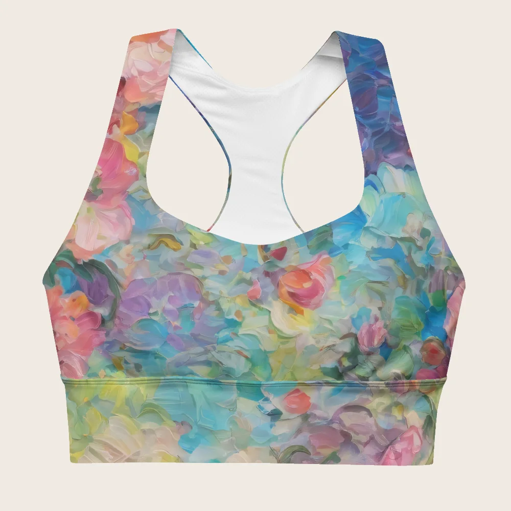 Longline Sports Bra on model