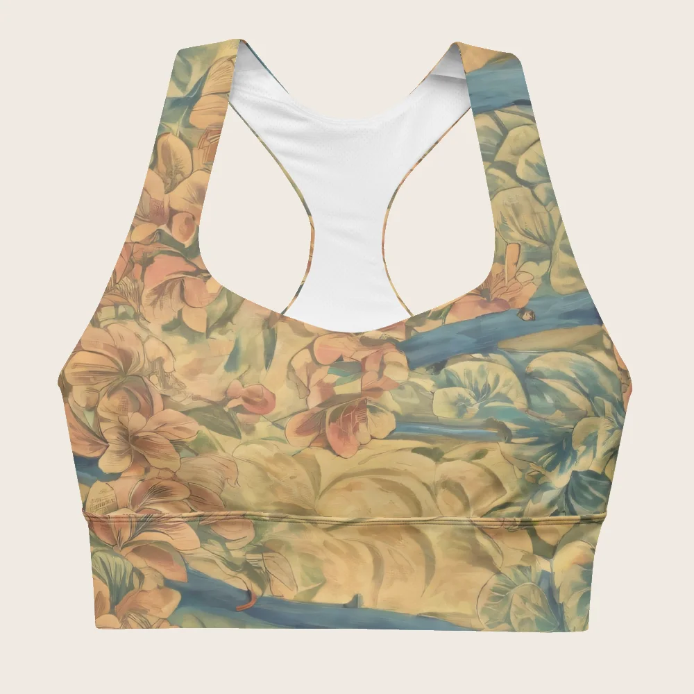 Longline Sports Bra on model