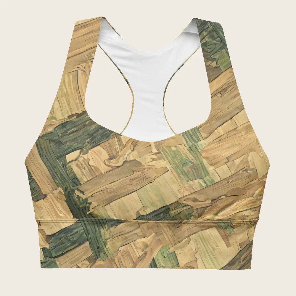 Longline Sports Bra on model