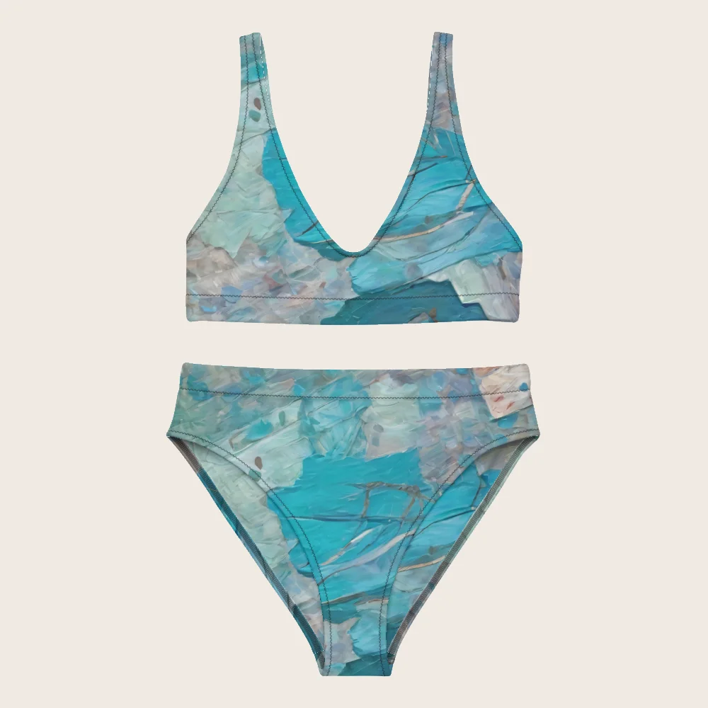 High-Waisted Bikini on model