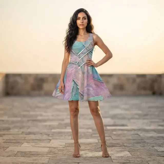 Skater Dress, one-of-one design 4CD9650B