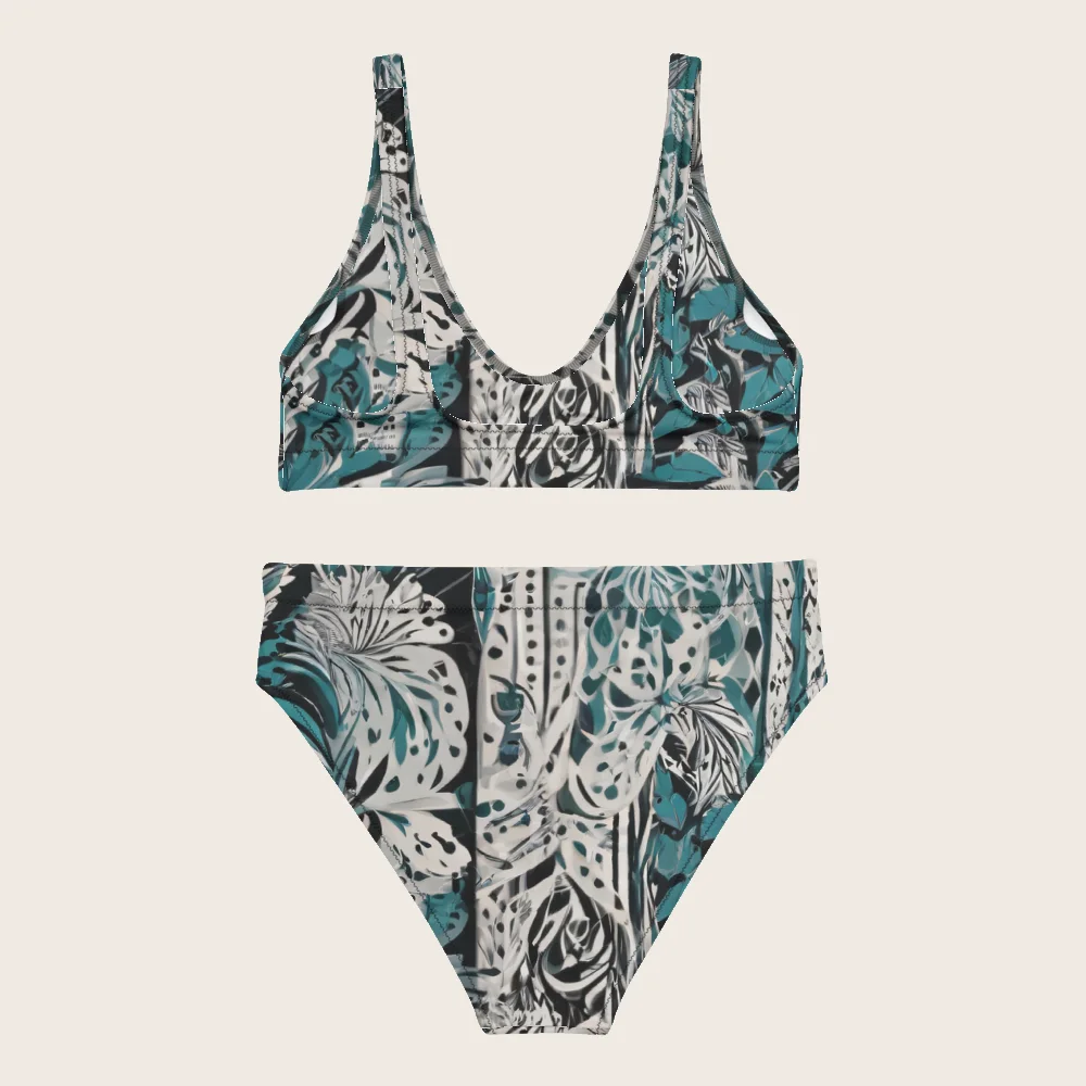 High-Waisted Bikini on model