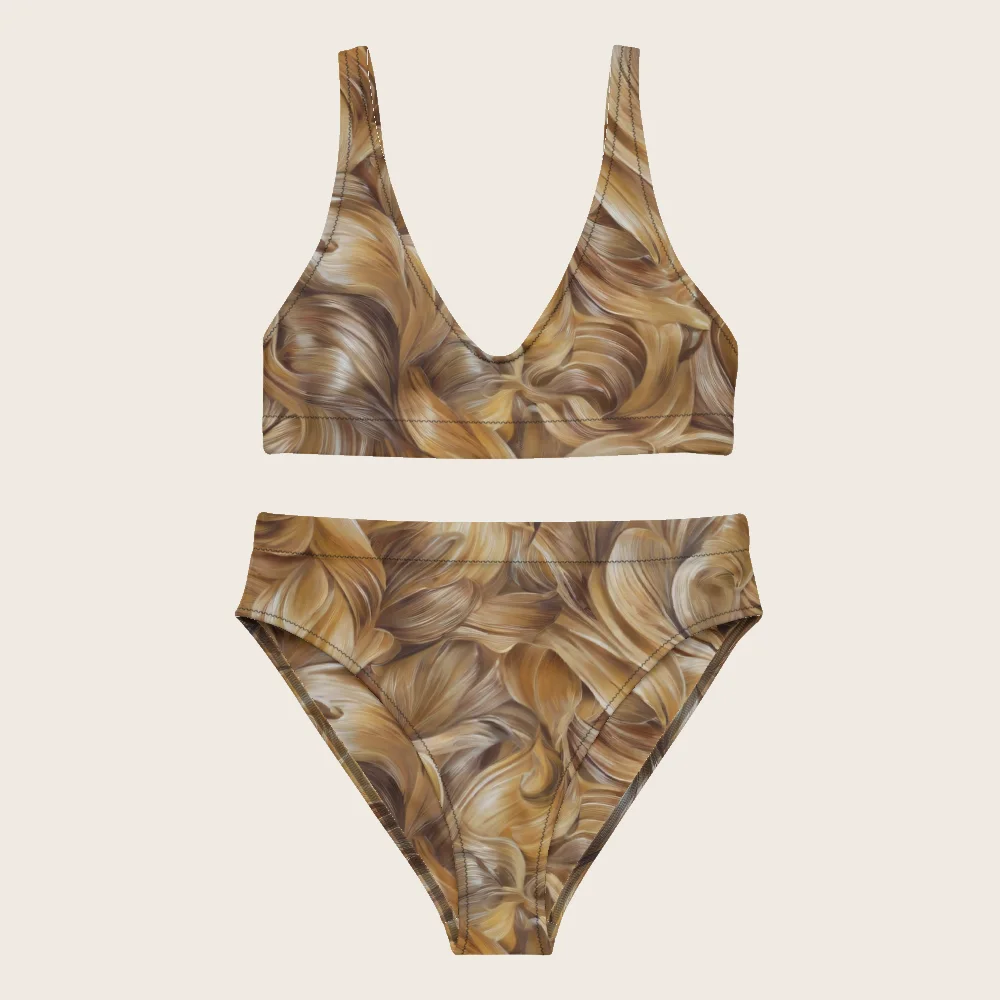 High-Waisted Bikini on model