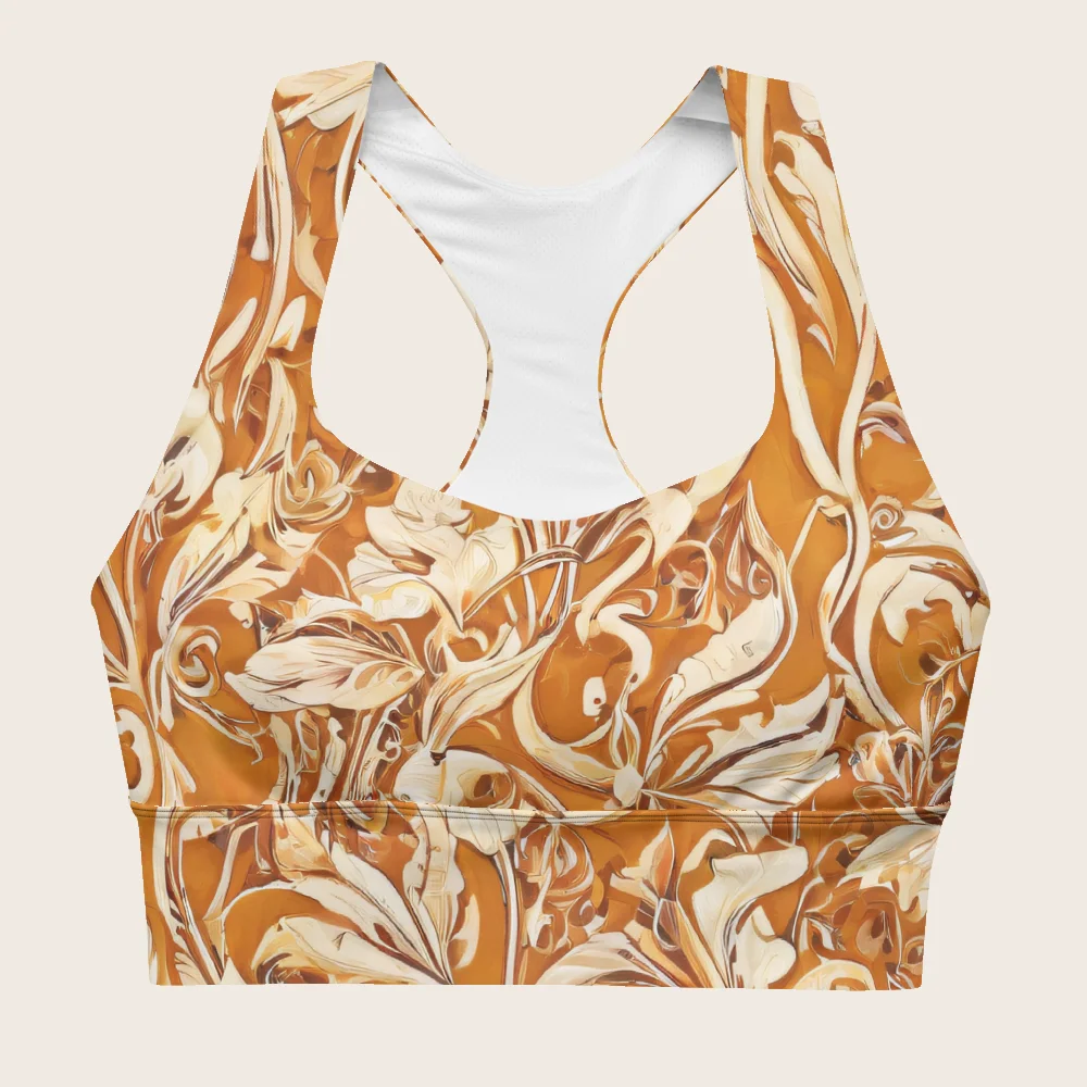 Longline Sports Bra on model