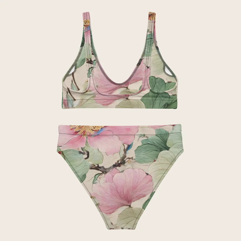 High-Waisted Bikini on model