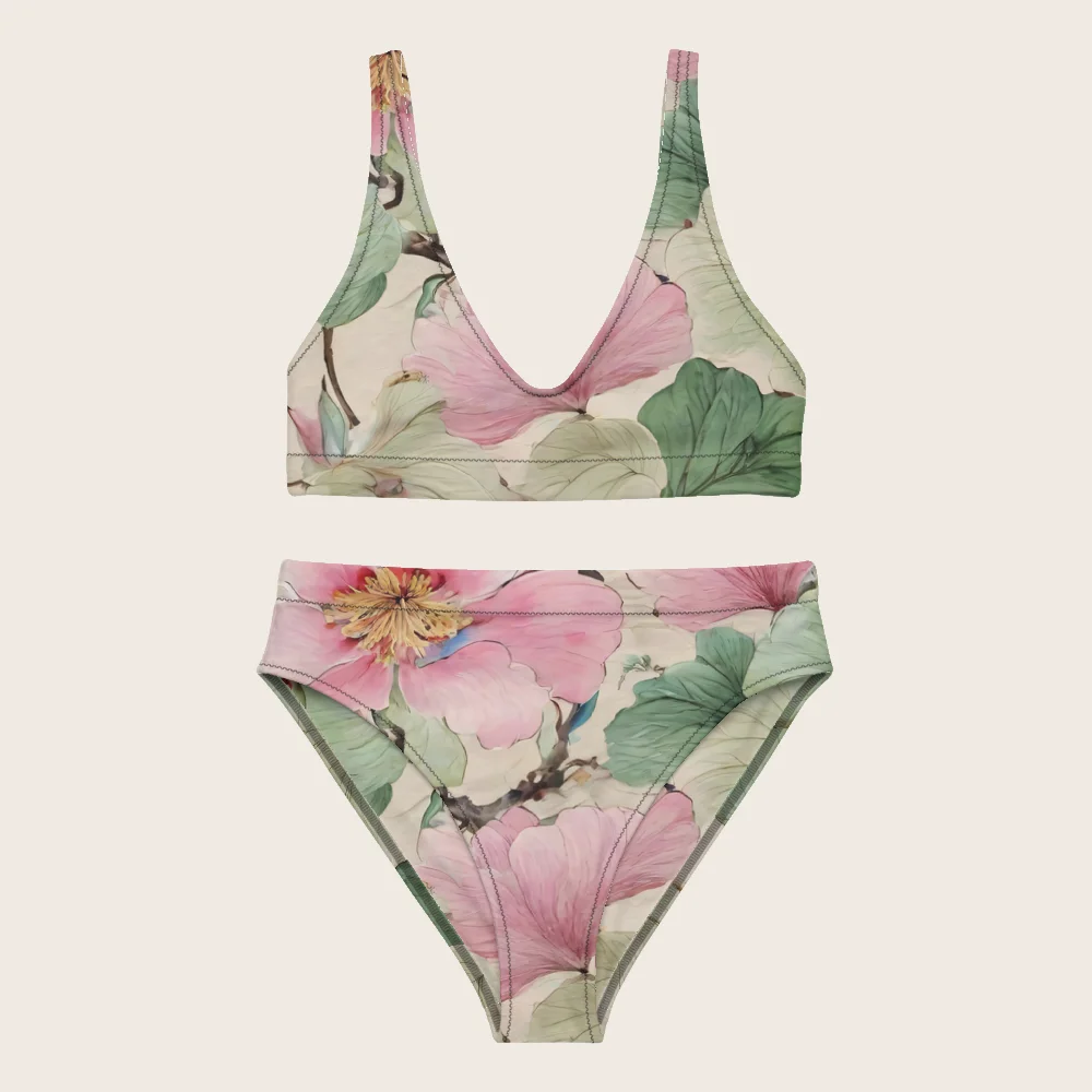 High-Waisted Bikini on model