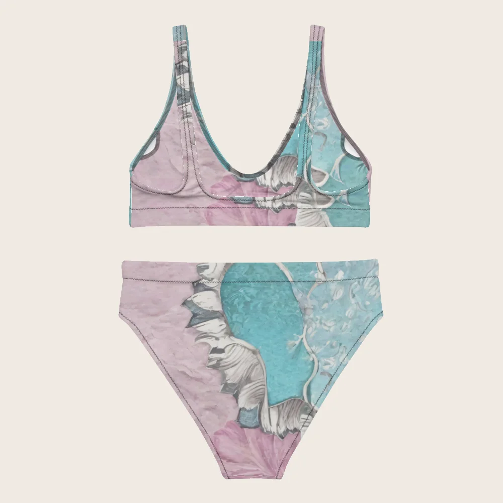 High-Waisted Bikini on model