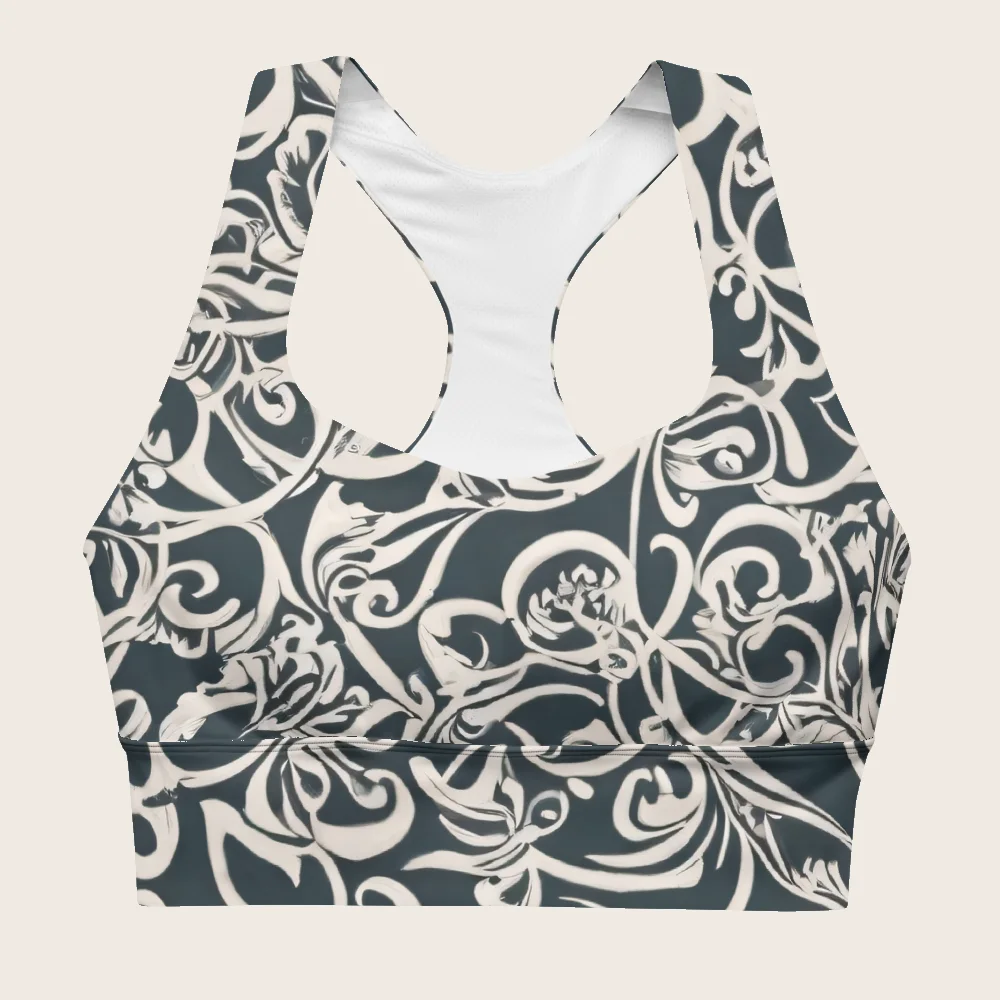 Longline Sports Bra on model