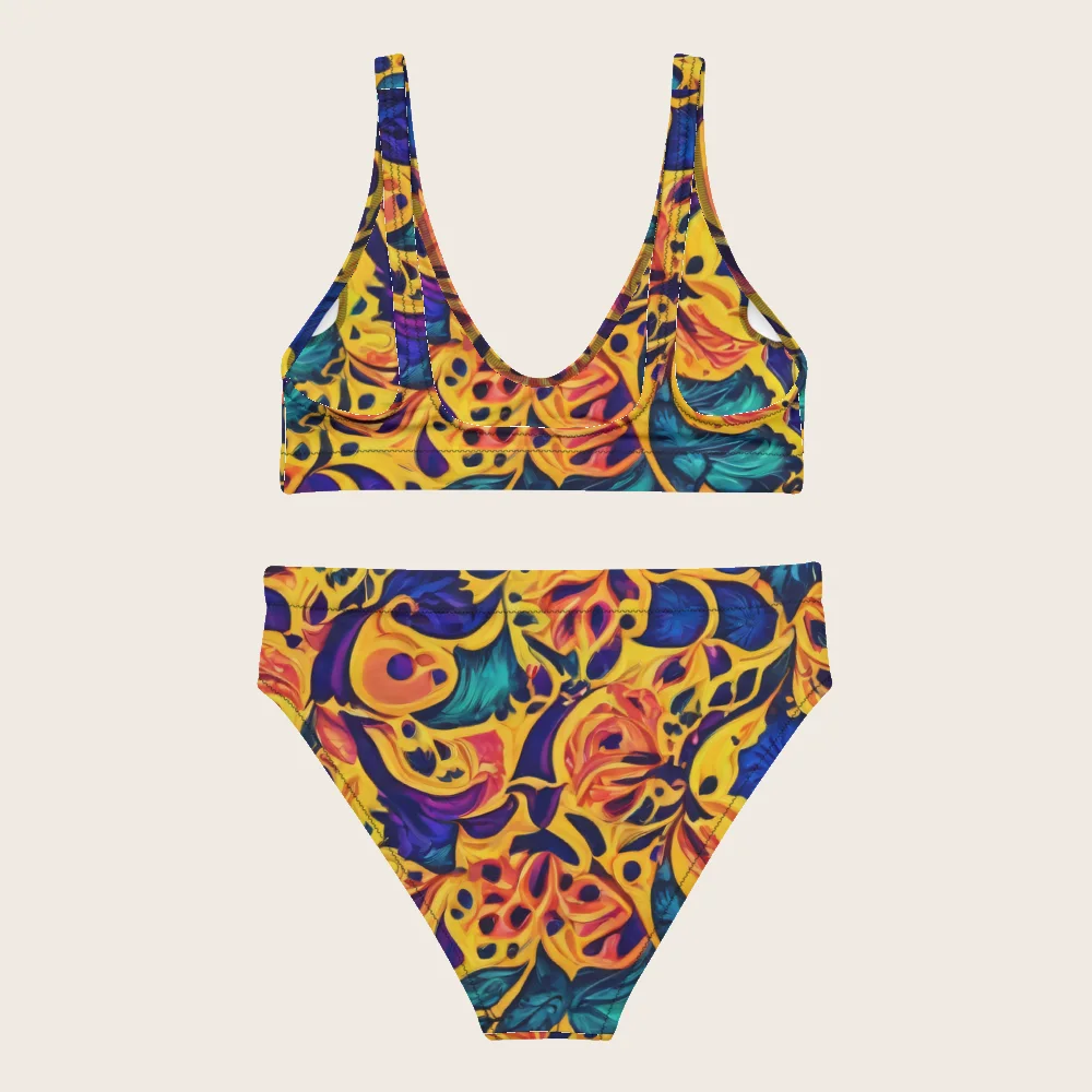 High-Waisted Bikini on model