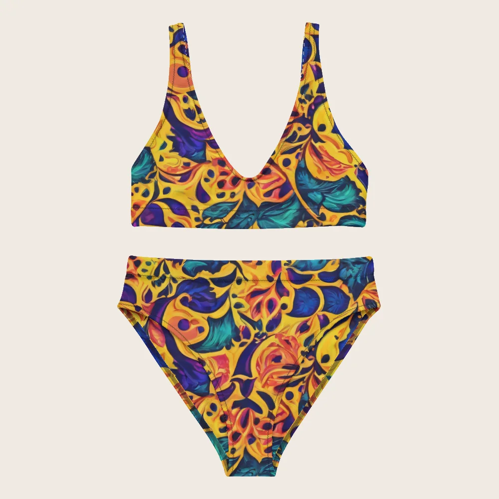 High-Waisted Bikini on model