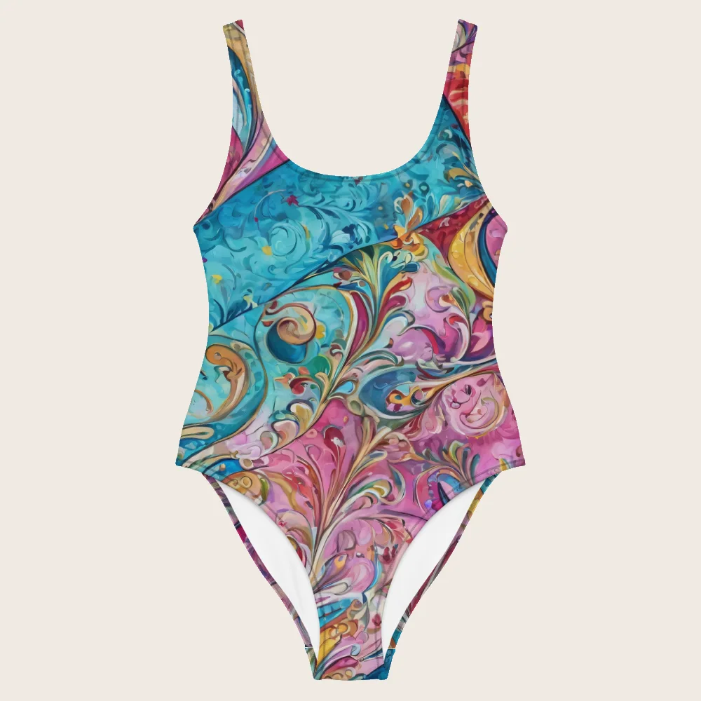 One-Piece Swimsuit on model