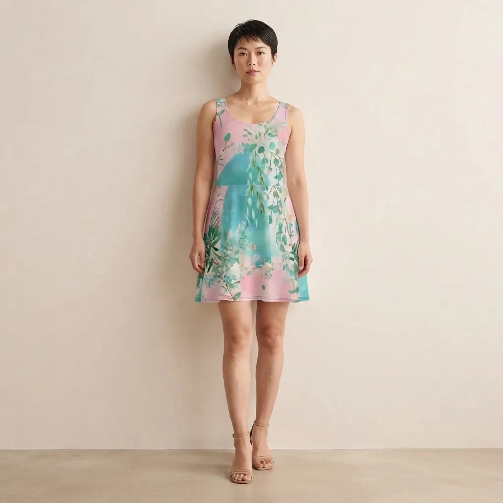 Skater Dress on model