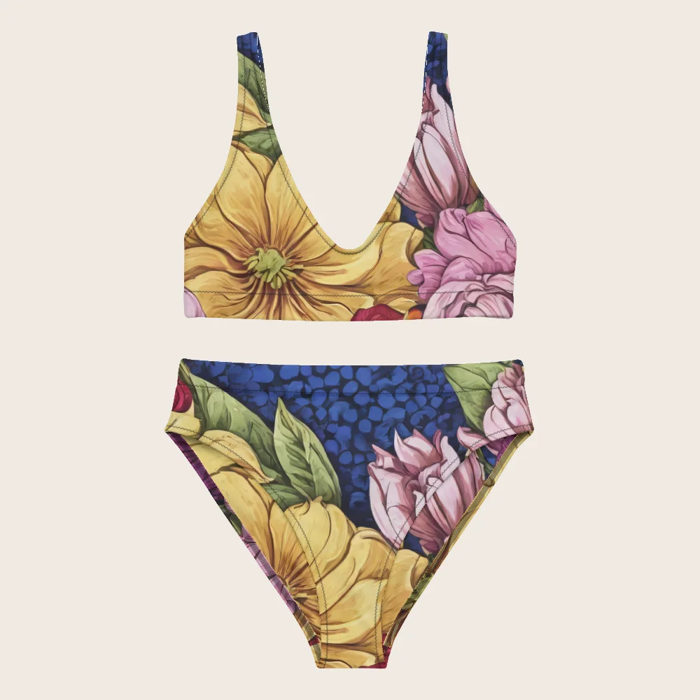 High-Waisted Bikini on model