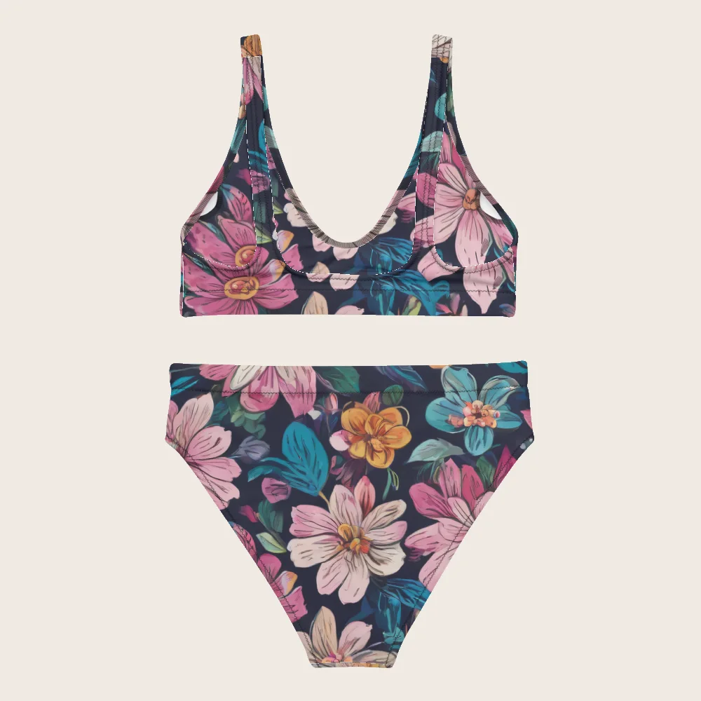 High-Waisted Bikini on model