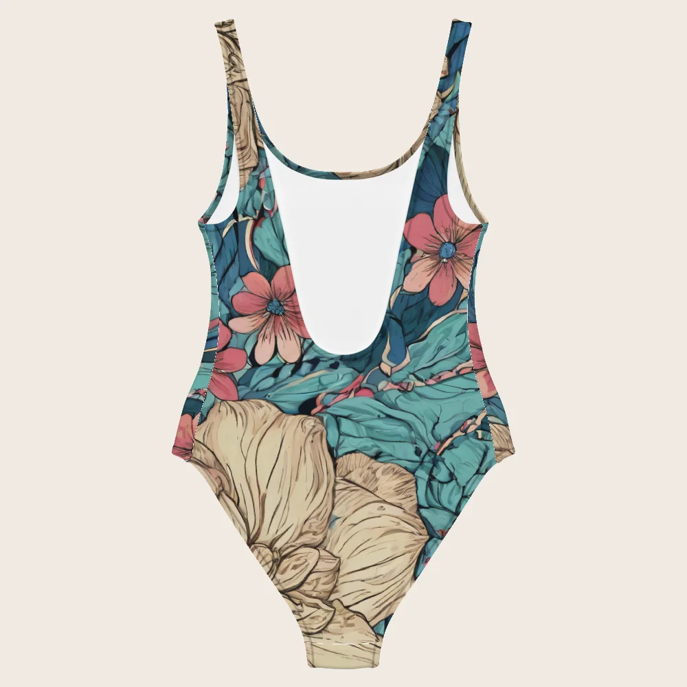 One-Piece Swimsuit on model