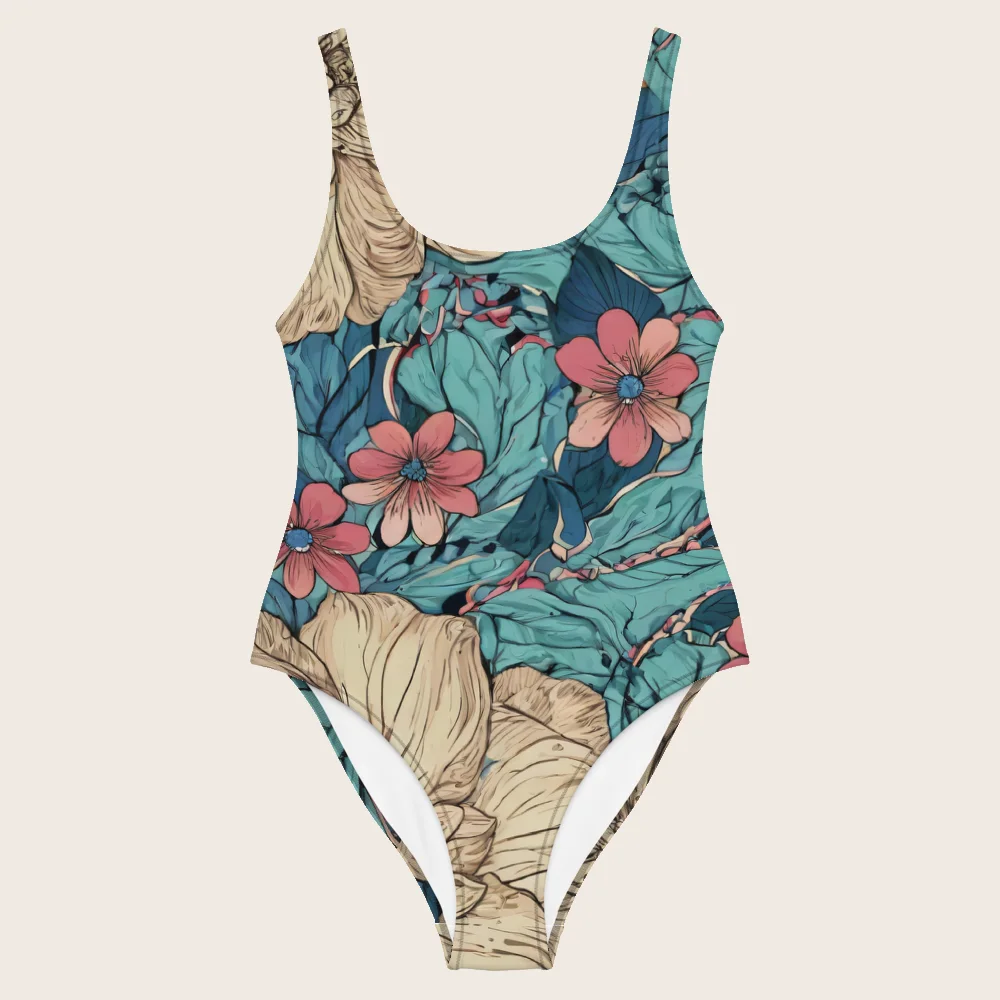 One-Piece Swimsuit on model
