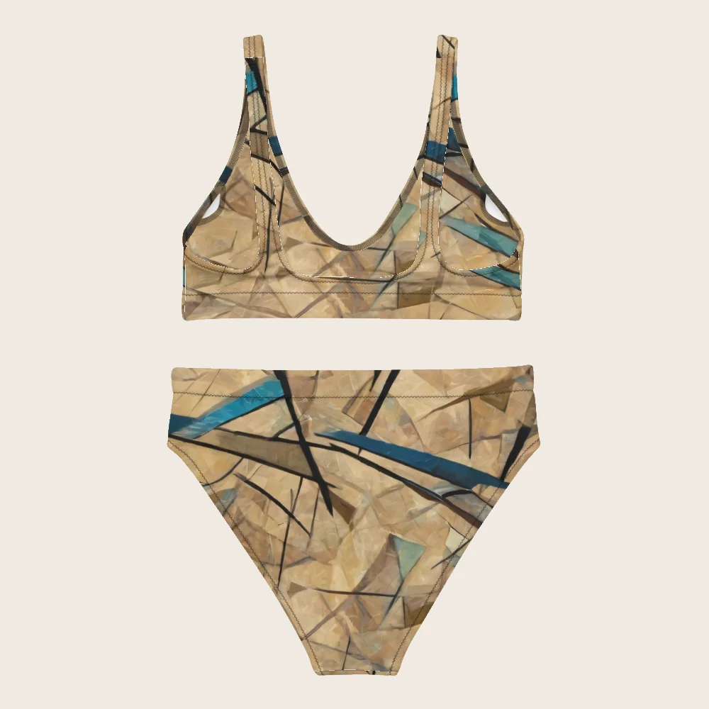 High-Waisted Bikini on model