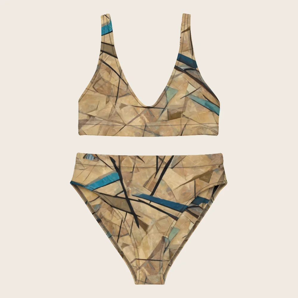 High-Waisted Bikini on model