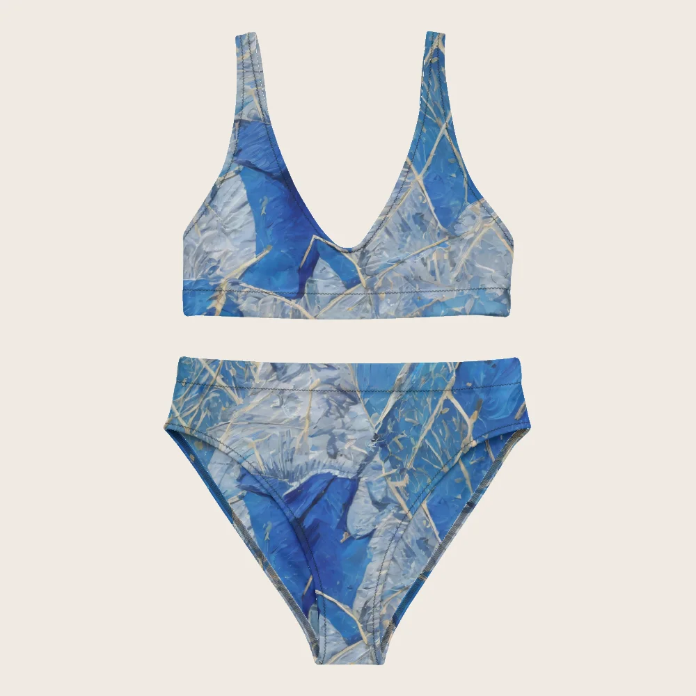 High-Waisted Bikini on model