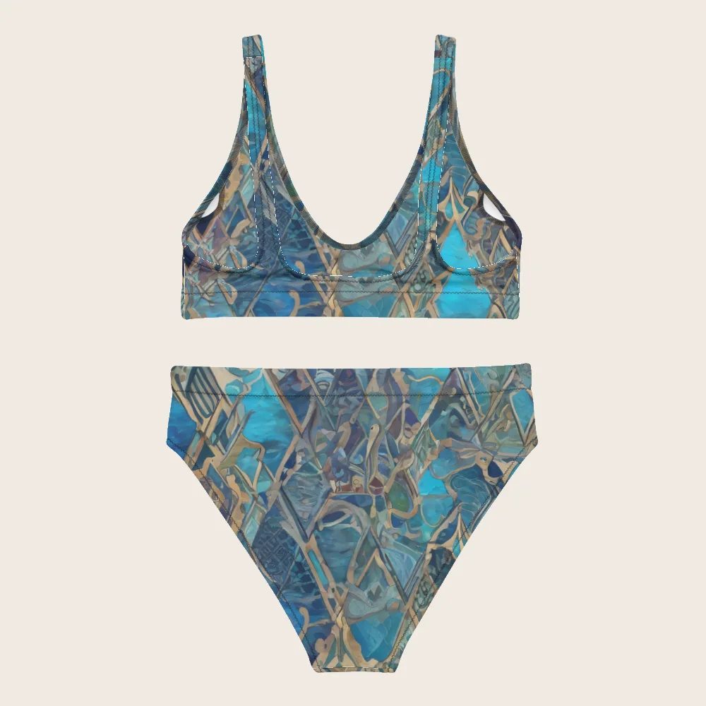 High-Waisted Bikini on model