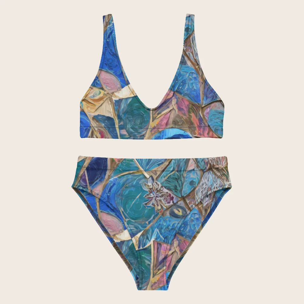 High-Waisted Bikini on model