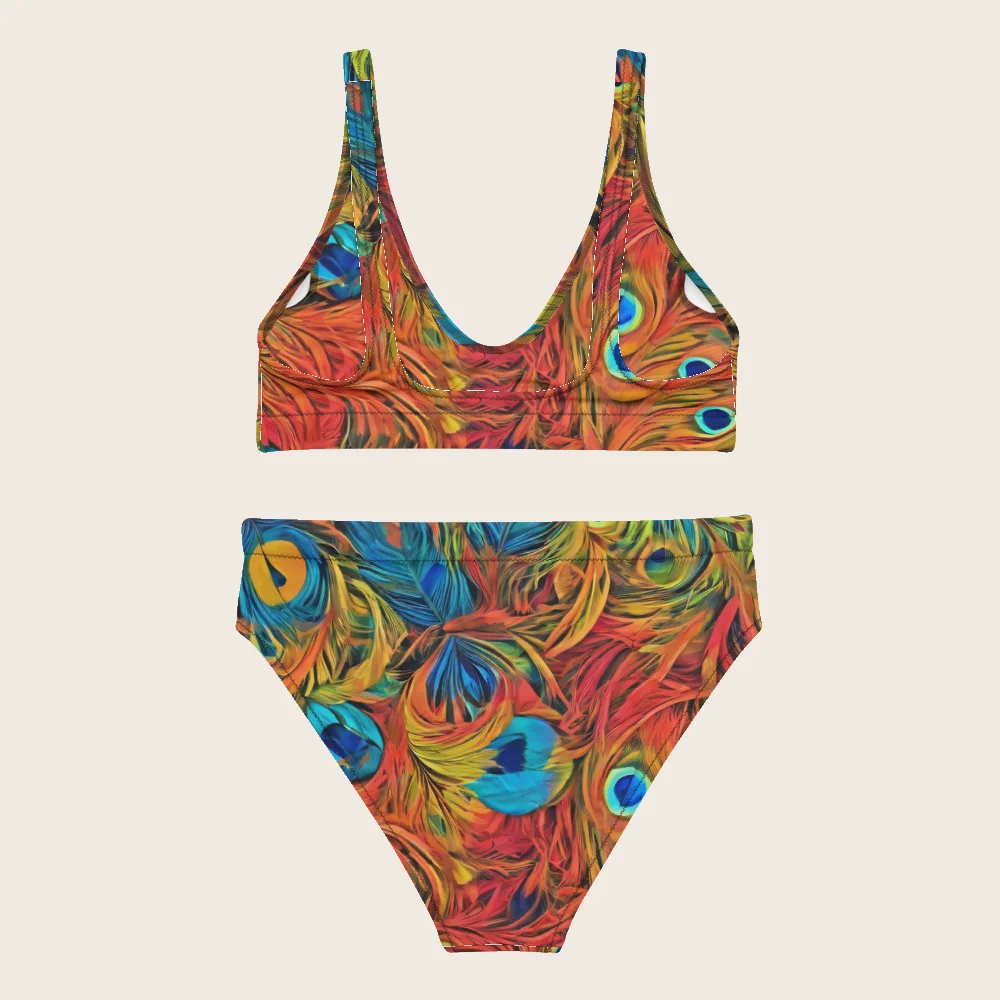 High-Waisted Bikini on model