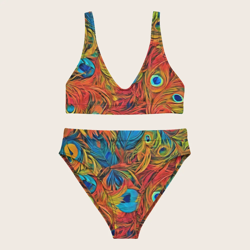 High-Waisted Bikini on model