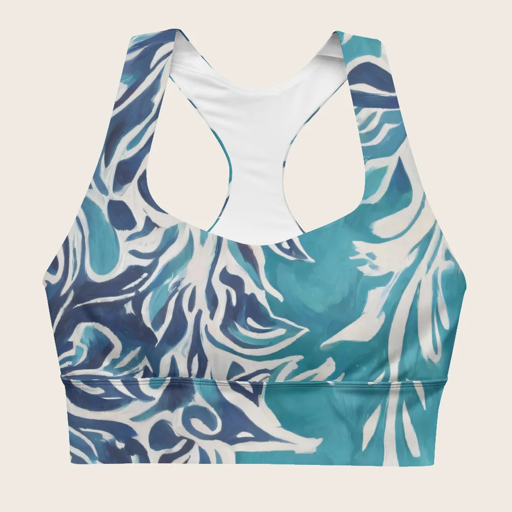 Longline Sports Bra on model