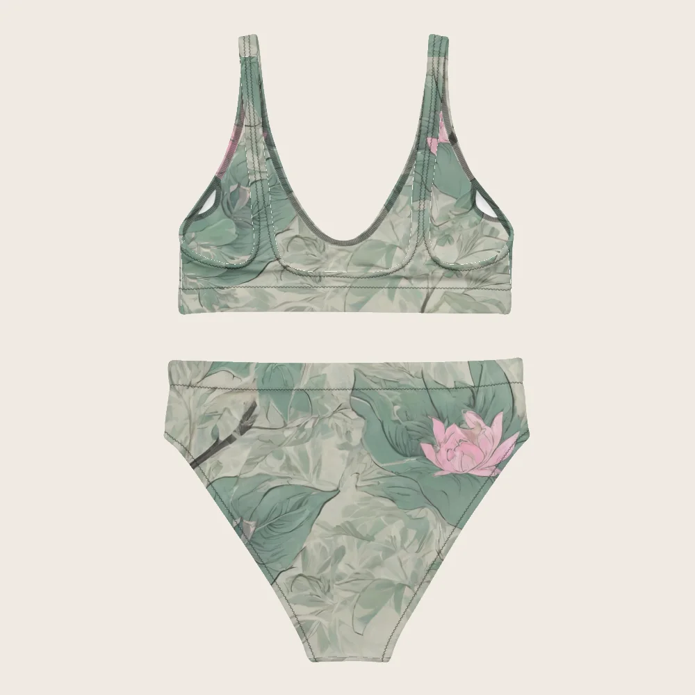 High-Waisted Bikini on model