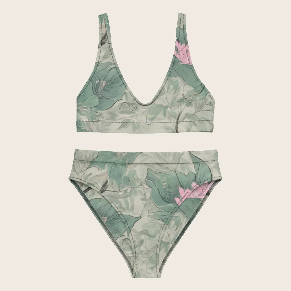 High-Waisted Bikini on model
