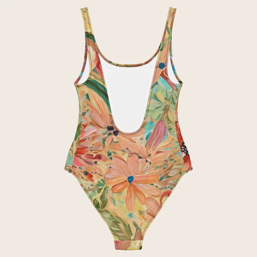 One-Piece Swimsuit on model