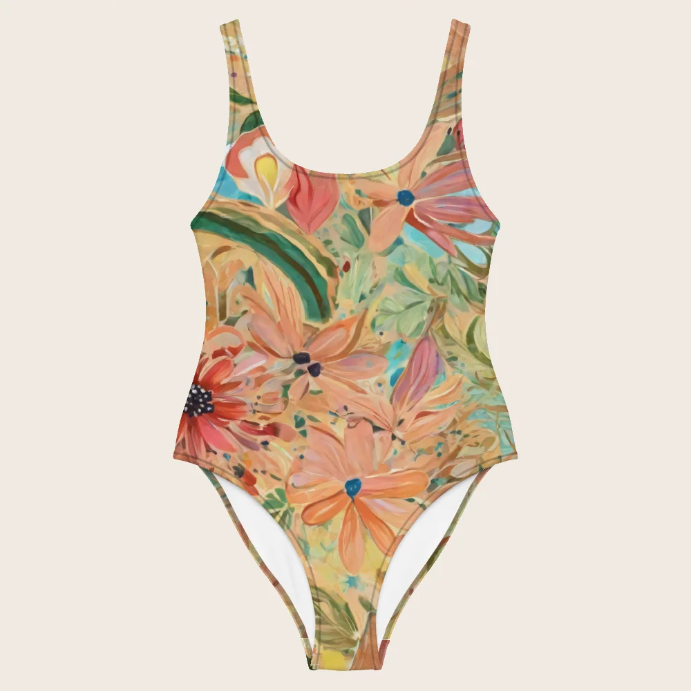 One-Piece Swimsuit on model