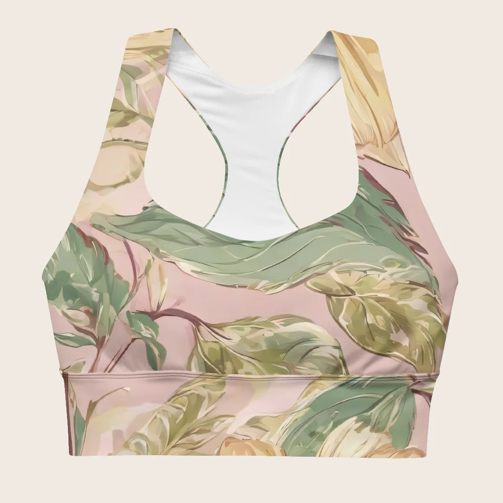 Longline Sports Bra on model