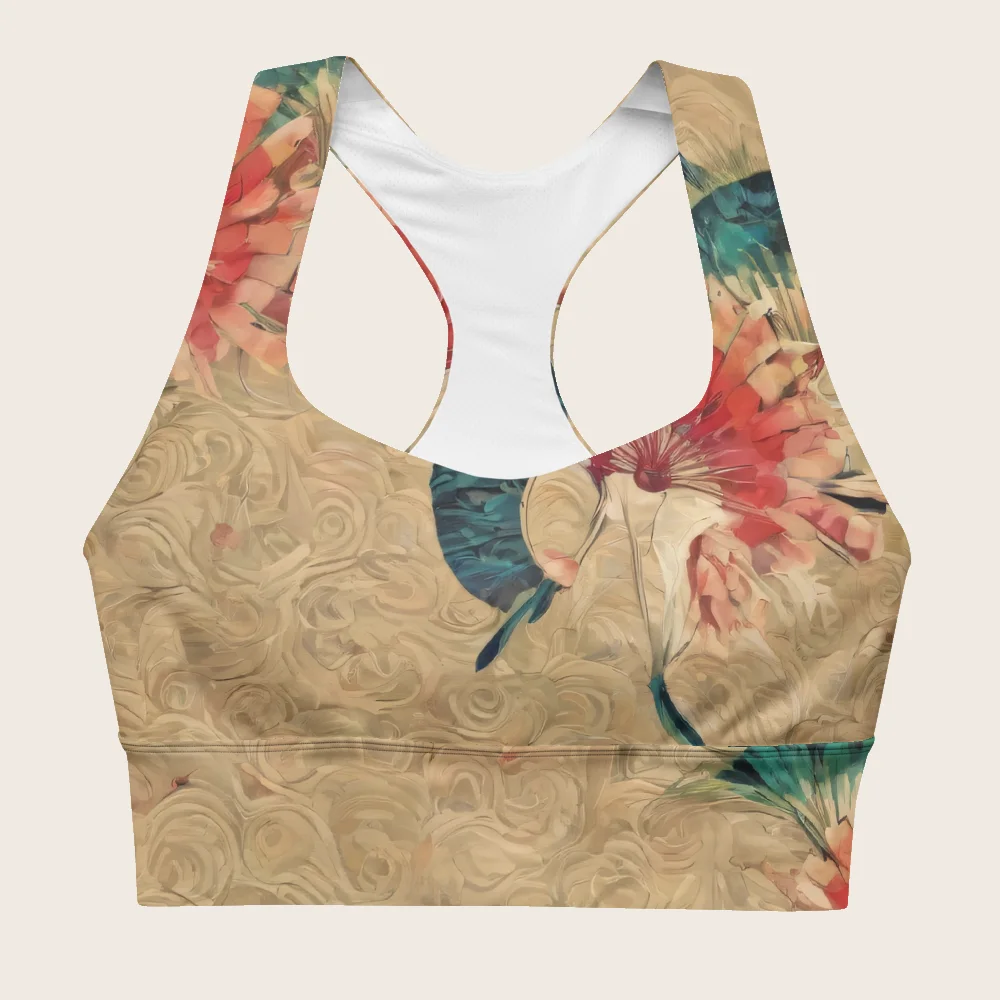 Longline Sports Bra on model