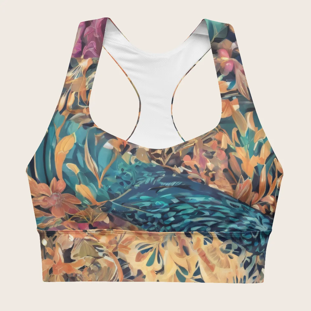Longline Sports Bra on model