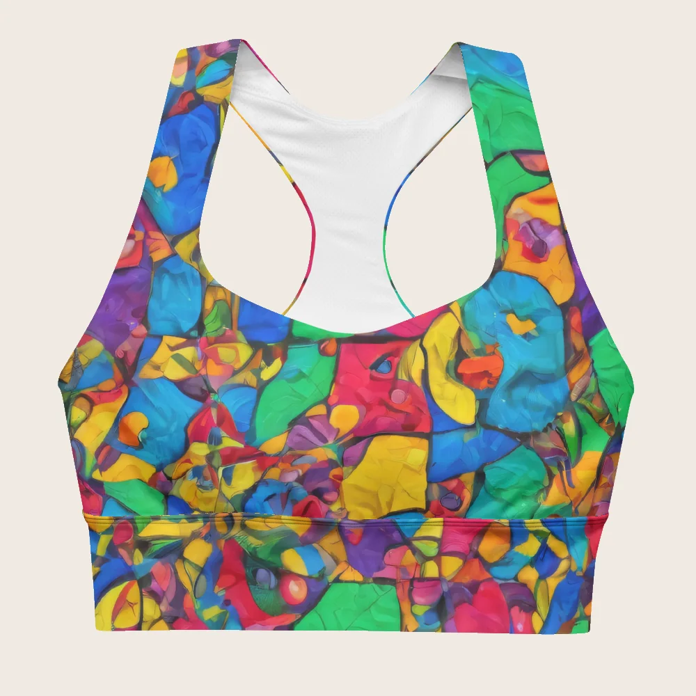 Longline Sports Bra on model