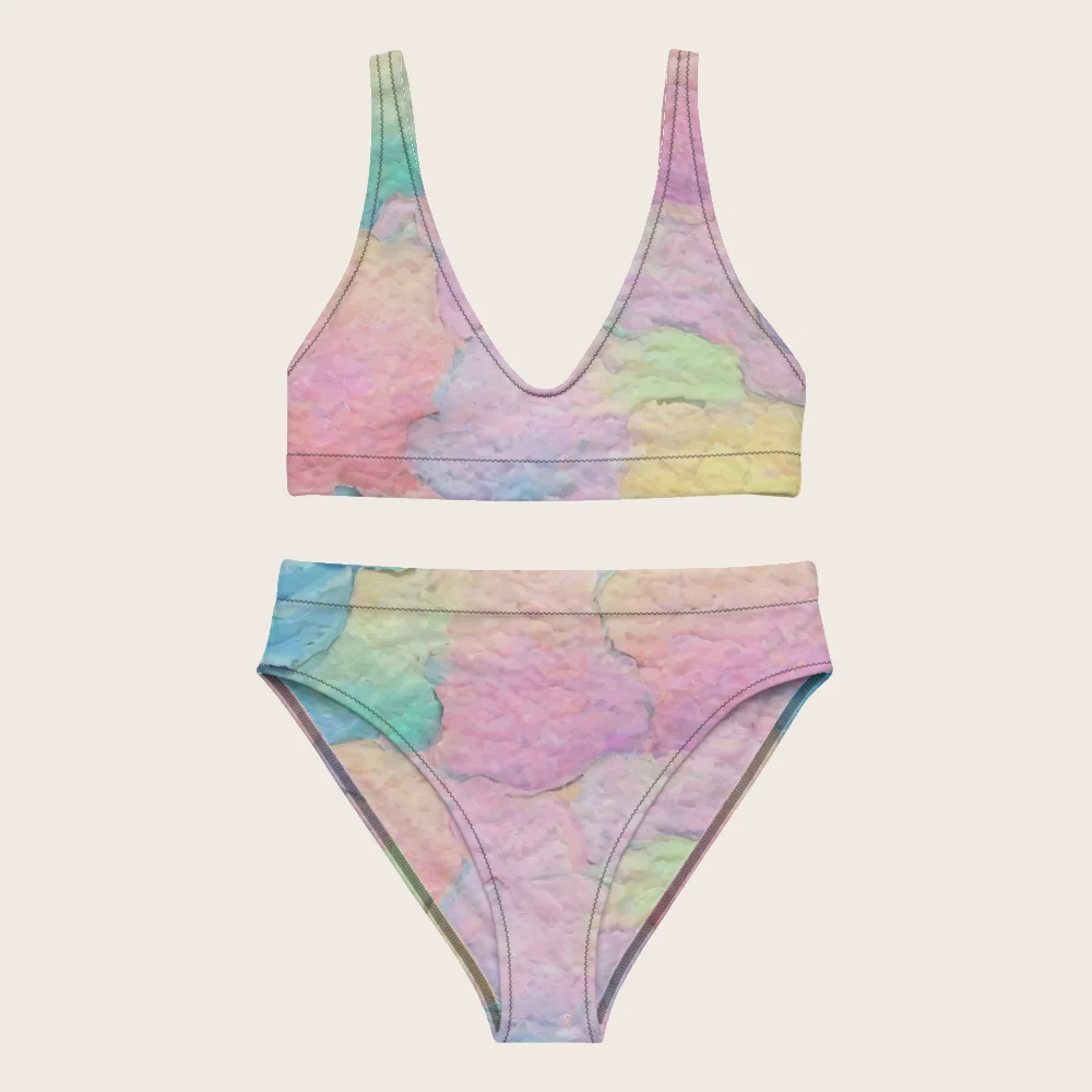 High-Waisted Bikini on model