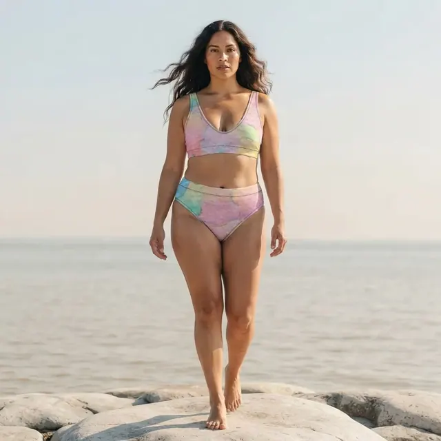 High-Waisted Bikini, one-of-one design 2FB4D29E
