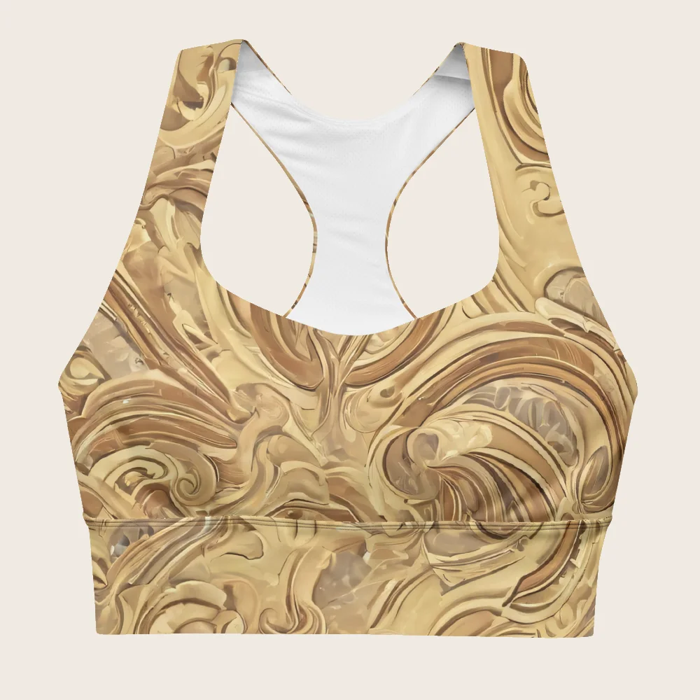 Longline Sports Bra on model