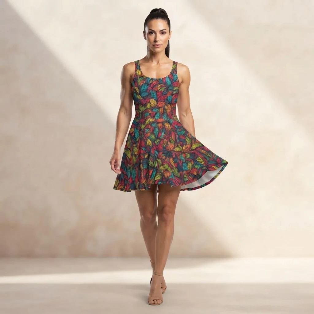 Skater Dress on model