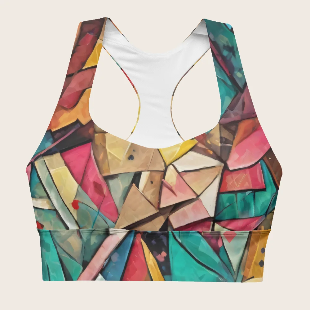 Longline Sports Bra on model
