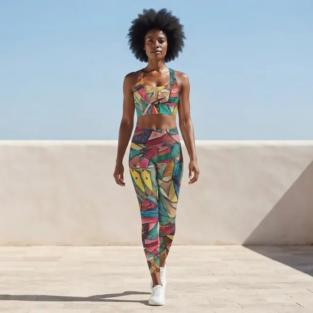Longline Sports Bra, one-of-one design BCDD5E0F