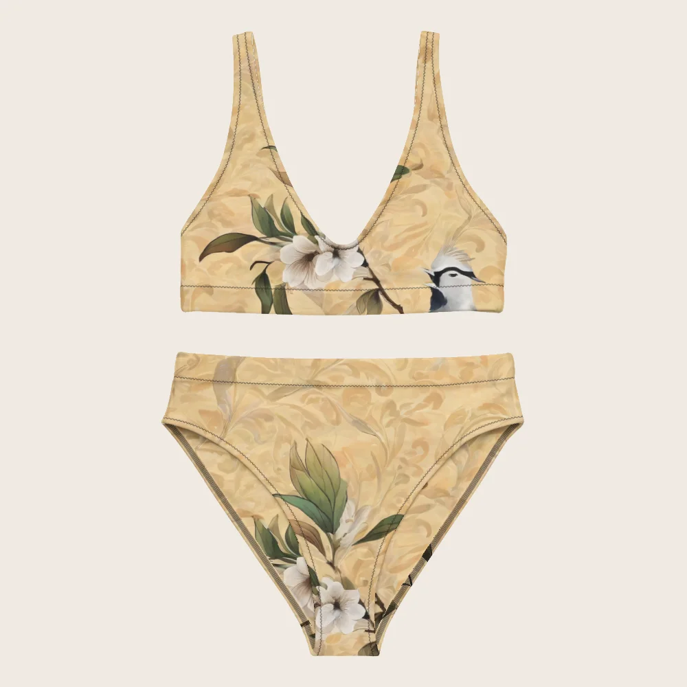 High-Waisted Bikini on model
