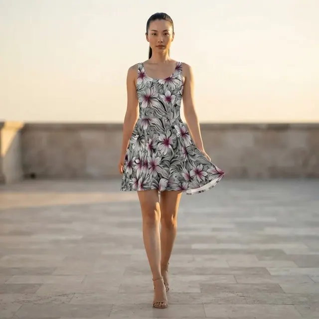 Skater Dress, one-of-one design 510FF0F0