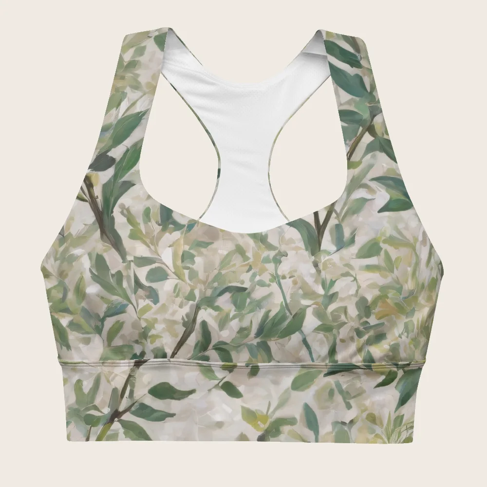 Longline Sports Bra on model