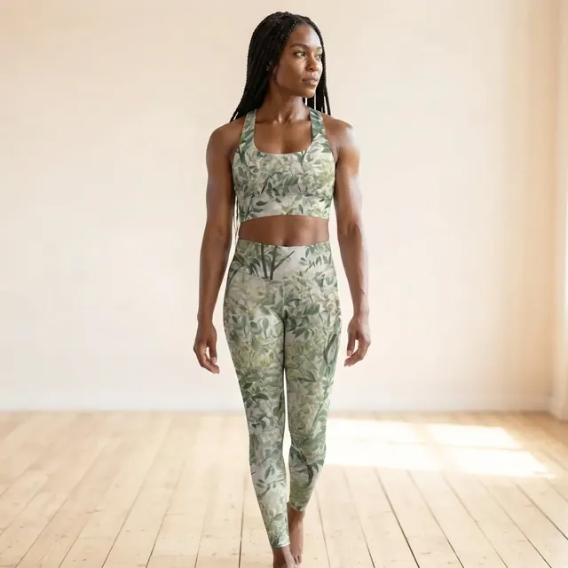 Longline Sports Bra, one-of-one design 0289C256