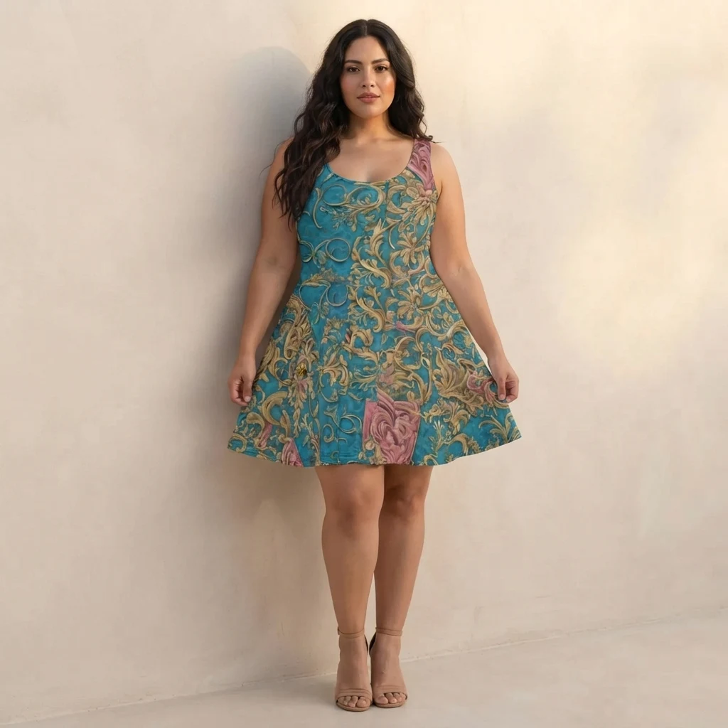 Skater Dress on model